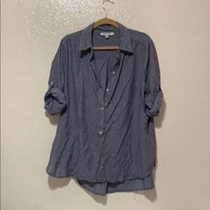 Boyfriend half button up shirt